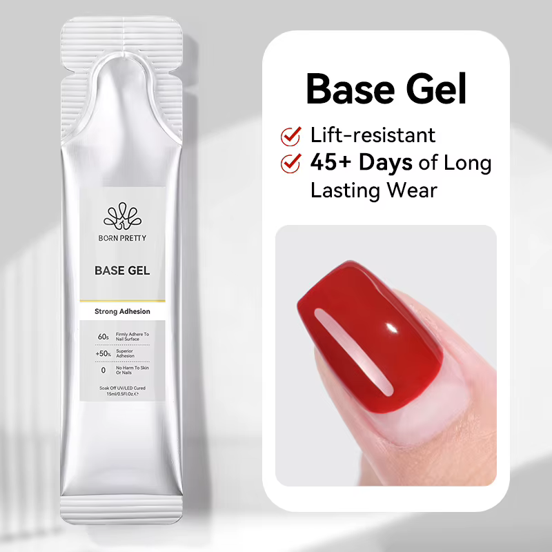 BORN PRETTY 1/3/5 pièces 15g Gel de Base rechargé paquet pour bouteille Gel longue durée