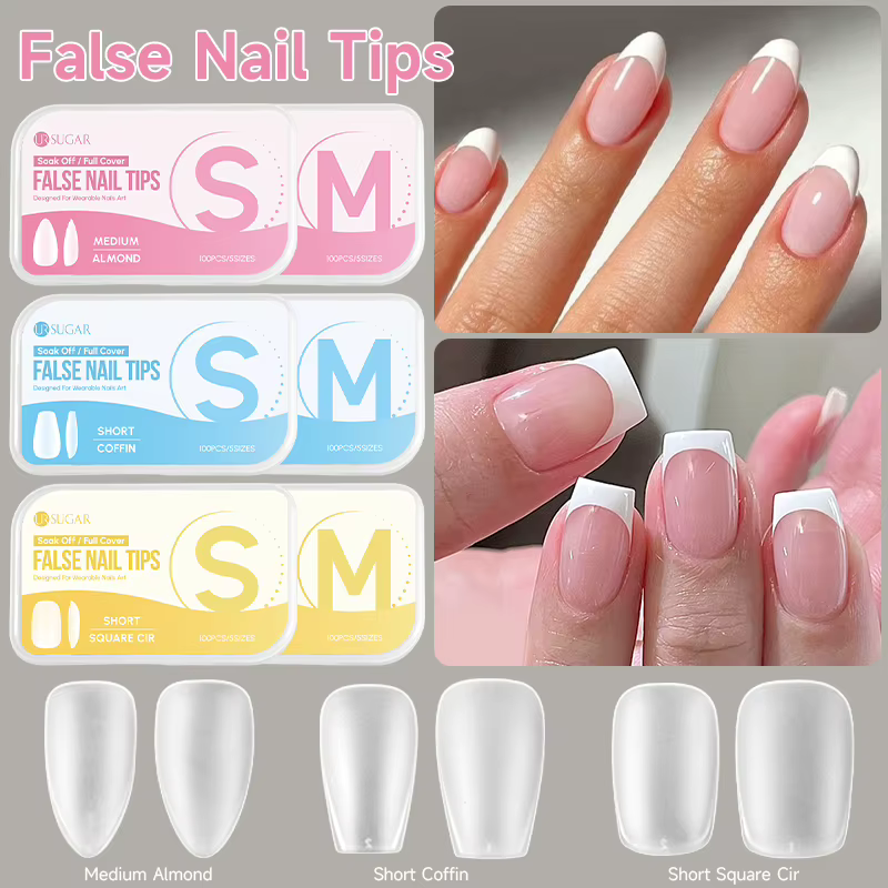 UR SUGAR 100 pièces Faux ongles à presser pour nail art