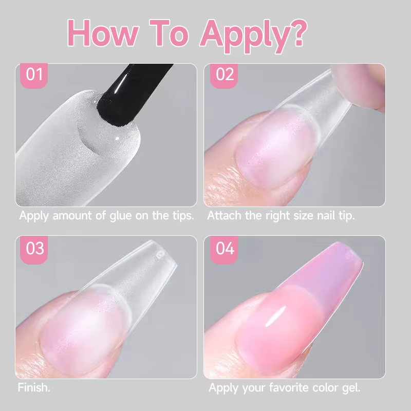 UR SUGAR 100 pièces Faux ongles à presser pour nail art