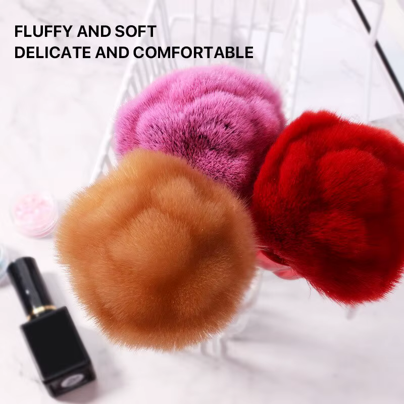 Brosse de manucure en forme de rose avec brosse à ongles