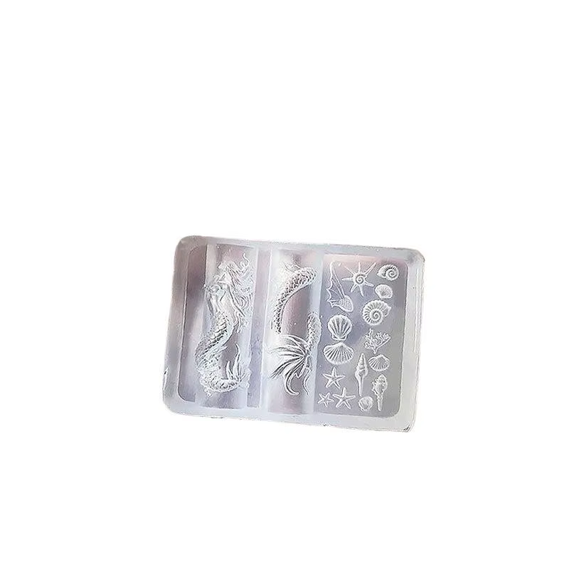 Moule à ongles 3D en Silicone série océan