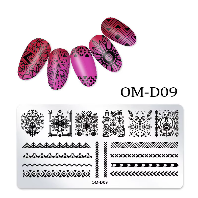 Plaque d'estampage pour Nail Art