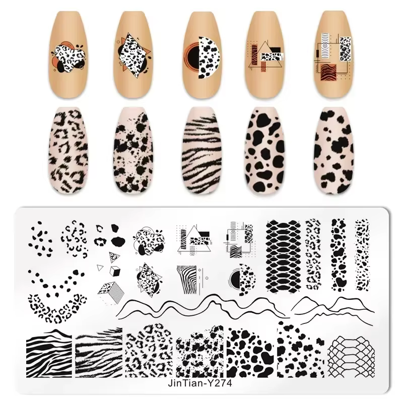 Plaques d'estampage pour ongles