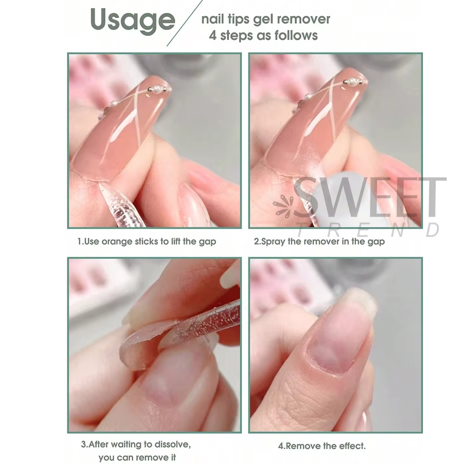 100ml faux ongles conseils adhésifs solides Gel dissolvant