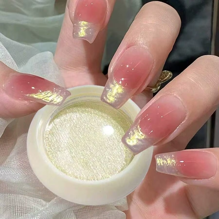 Poudre à ongles miroir magique