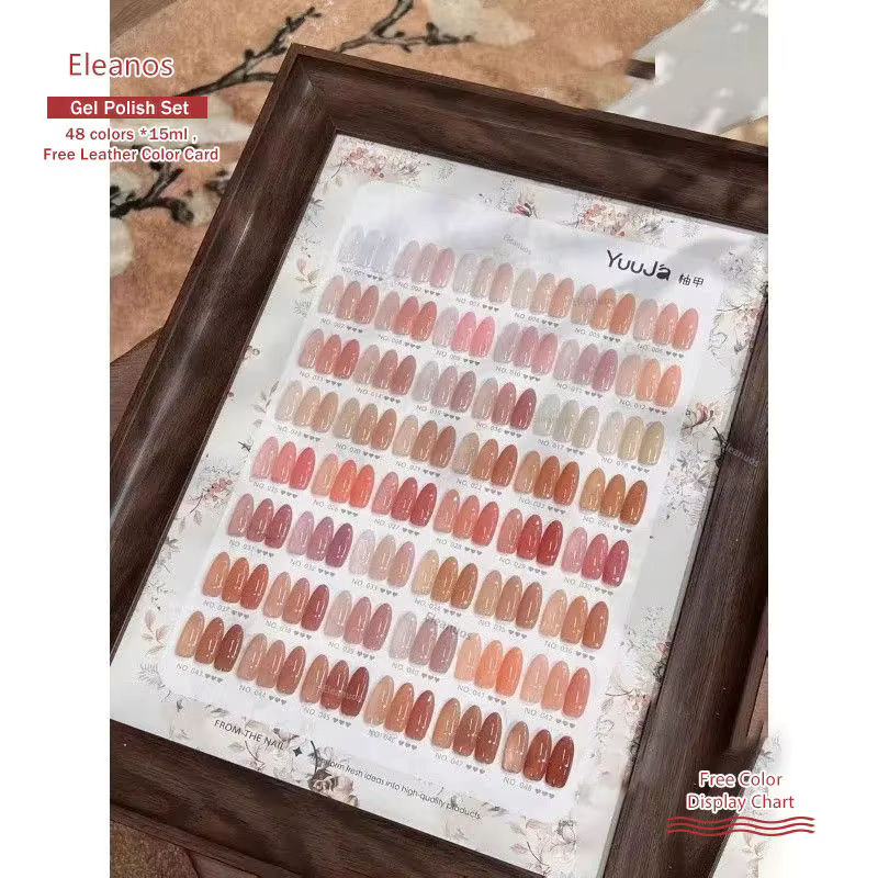 YUUJA haute qualité 48 couleurs Transparent Gel pour ongles ensemble Salon de manucure 2025 nouvelle mode offre