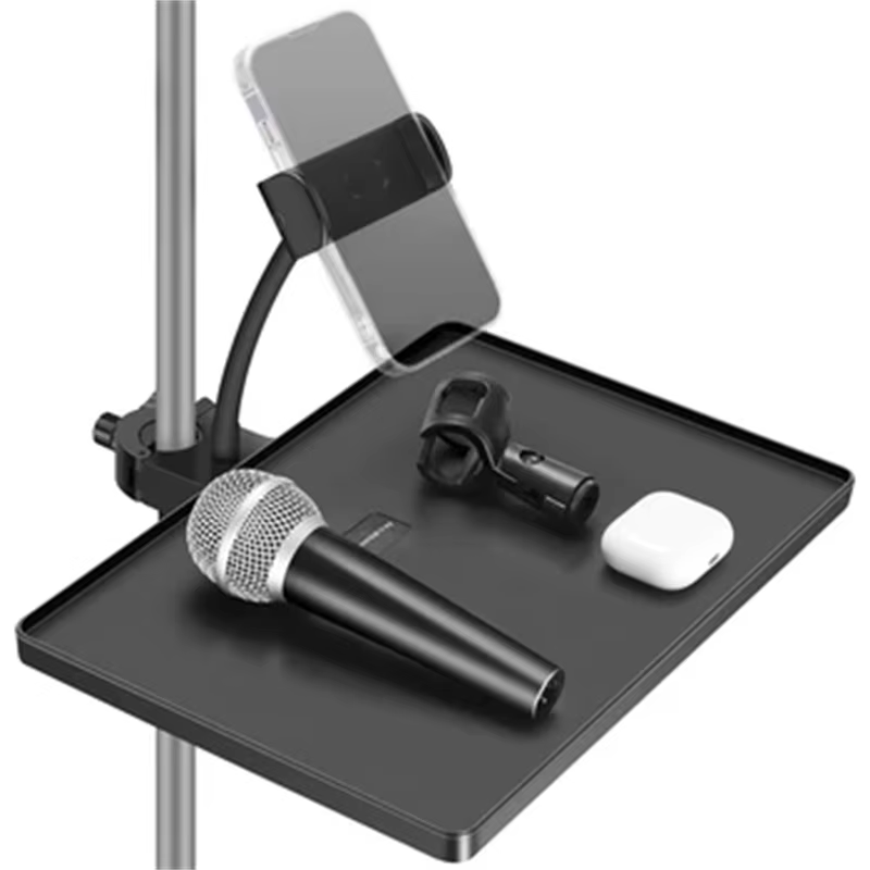Support de Microphone, plateau de carte son pour trépied en direct, support de téléphone, pince, pièces d'instruments de musique, accessoires, support de téléphone