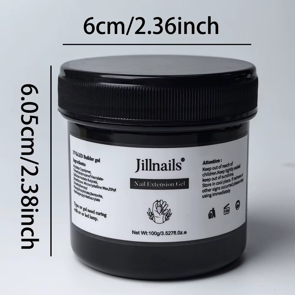 Jillnails noël ongles Gel constructeur d'ongles Extension Hema TPO gratuit 100g/50g Gel de sculpture