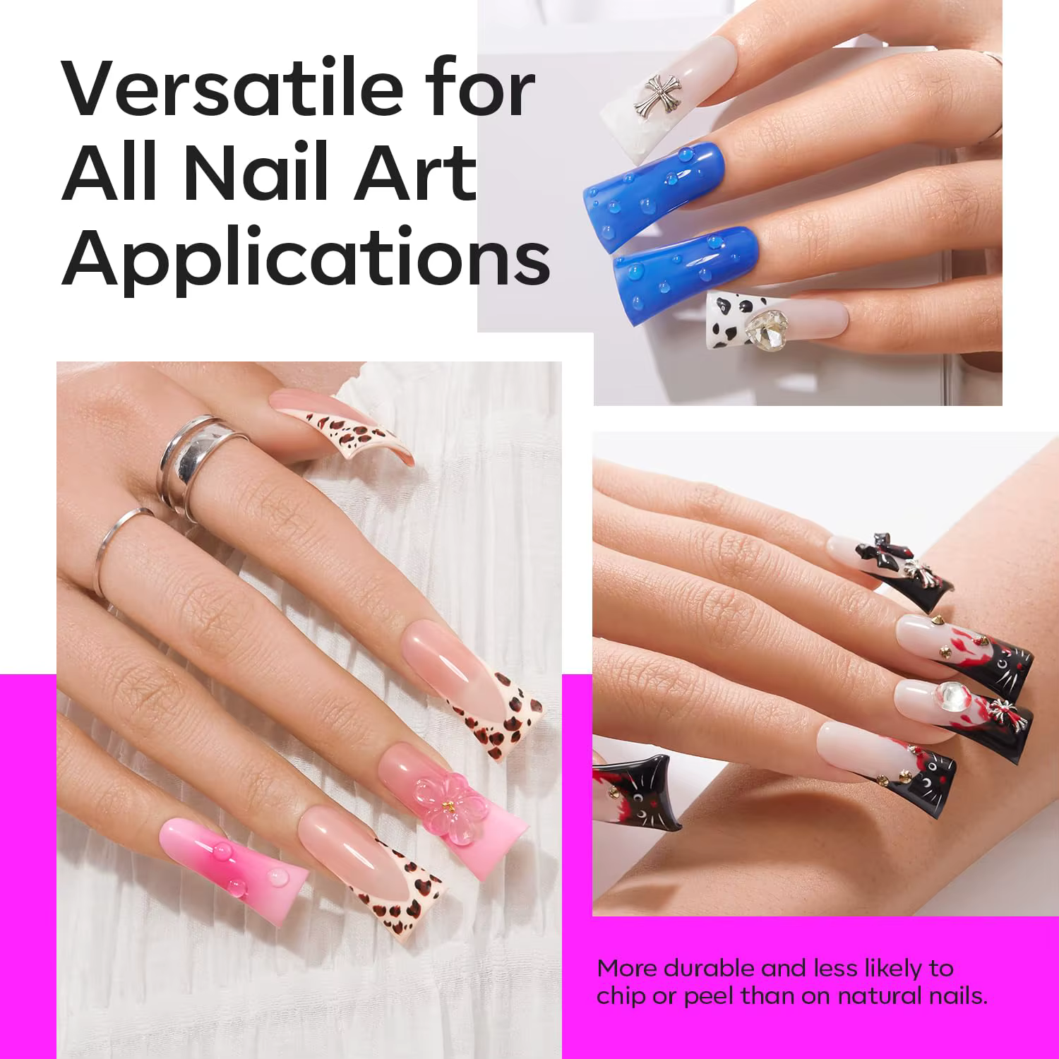 Faux ongles en forme de bec de canard - 500 pièces