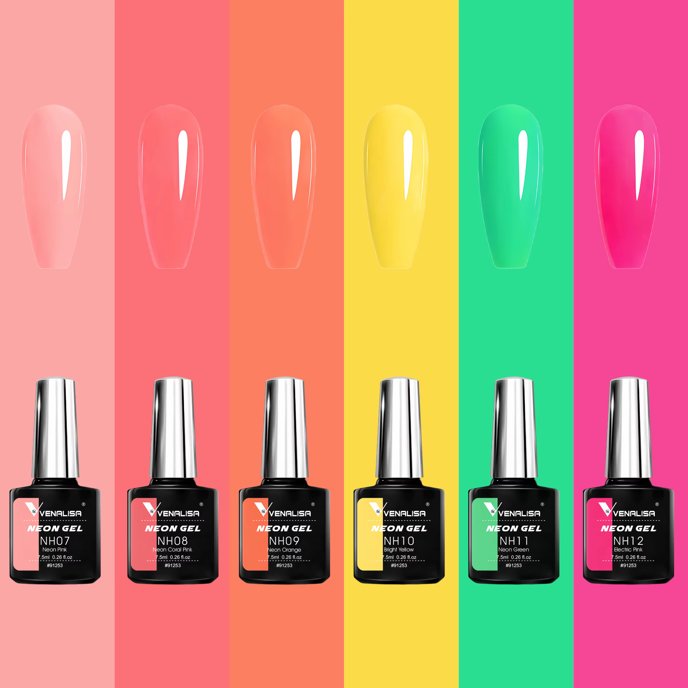 VENALCrawNEW-Verhéritage à Ongles en Gel Néon