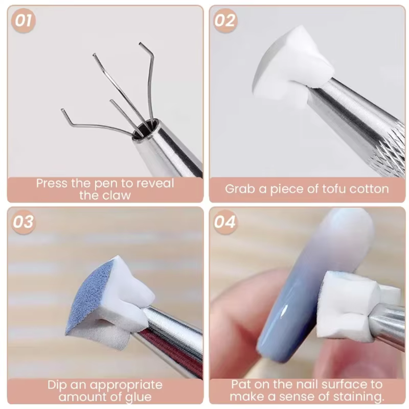 50/150 pièces éponge dégradé Nail Art Stamper outils Gel vernis couleur