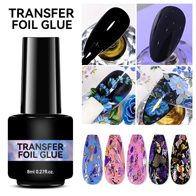 Vernis à ongles semi-permanent en gel pour transfert de motifs