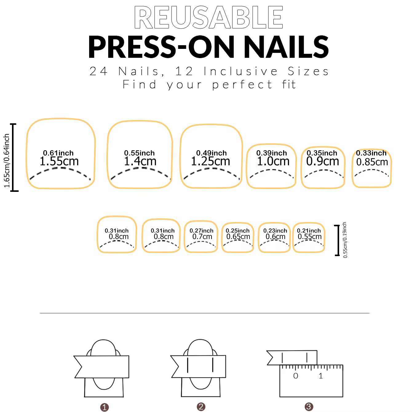 24 pièces presse sur les ongles français pointu rose faux