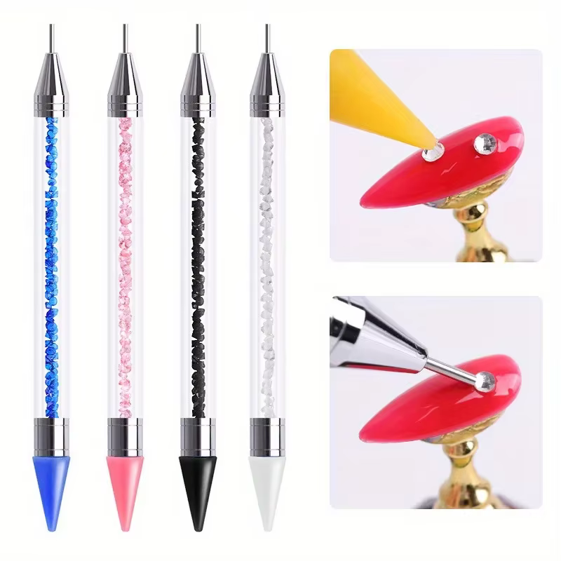 Ensemble de stylos diamant à double extrémité pour manucure