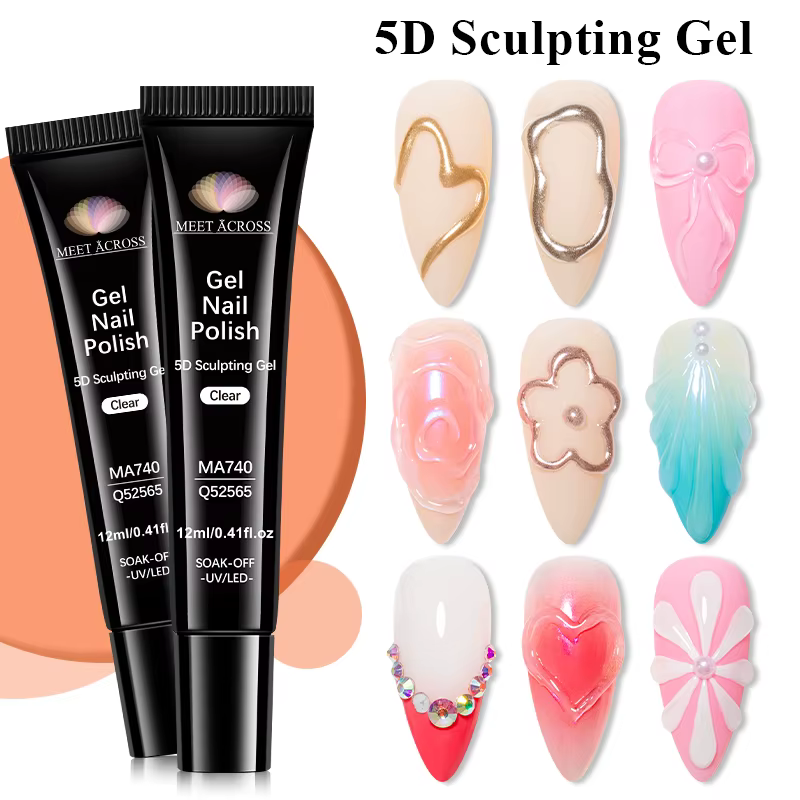 1/2/3 pièces 12ml 5D sculpture Gel vernis Nail Art modélisation Gel imperméable