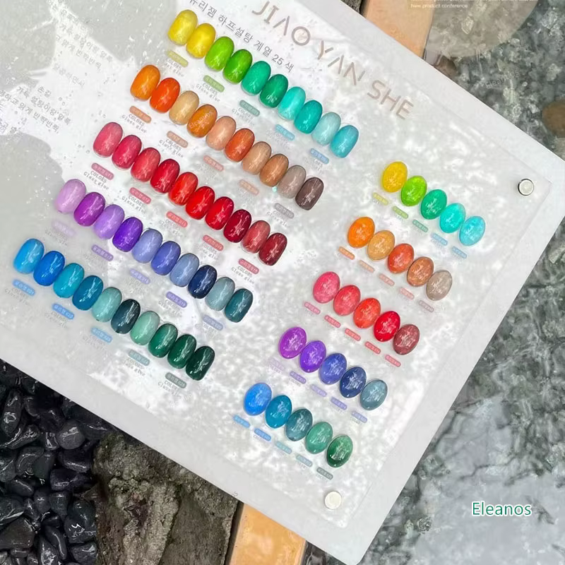 Eleanos 25 pièces translucide glaçure Gel vernis à ongles ensemble