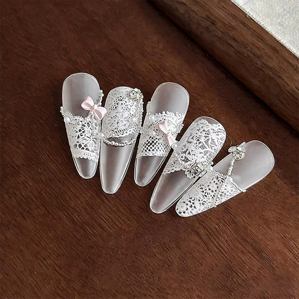 1 pièce Plaque de stamping pour nail art en dentelle française