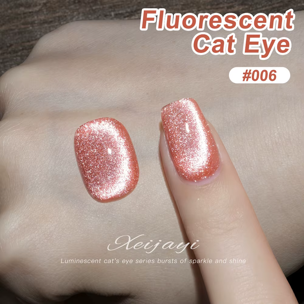 Vernis Gel Fluorescent yeux de chat 15ml cristaux de cristal Gel magnétique avec étincelles
