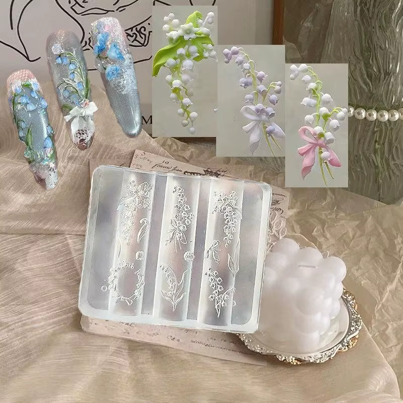 Moule à ongles 3D en Silicone