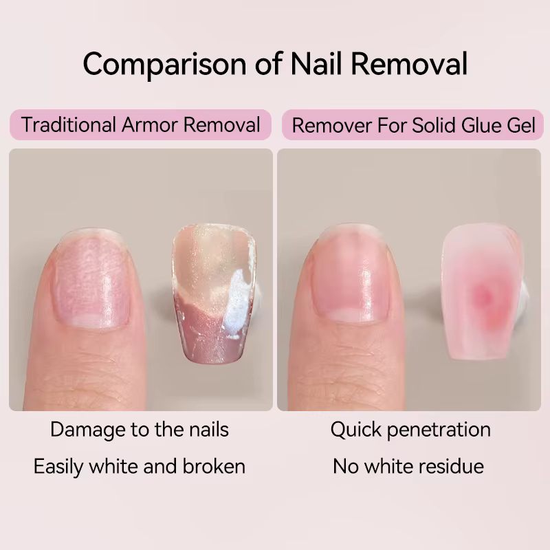 Colle à ongles 15ML pour presser sur dissolvant de vernis
