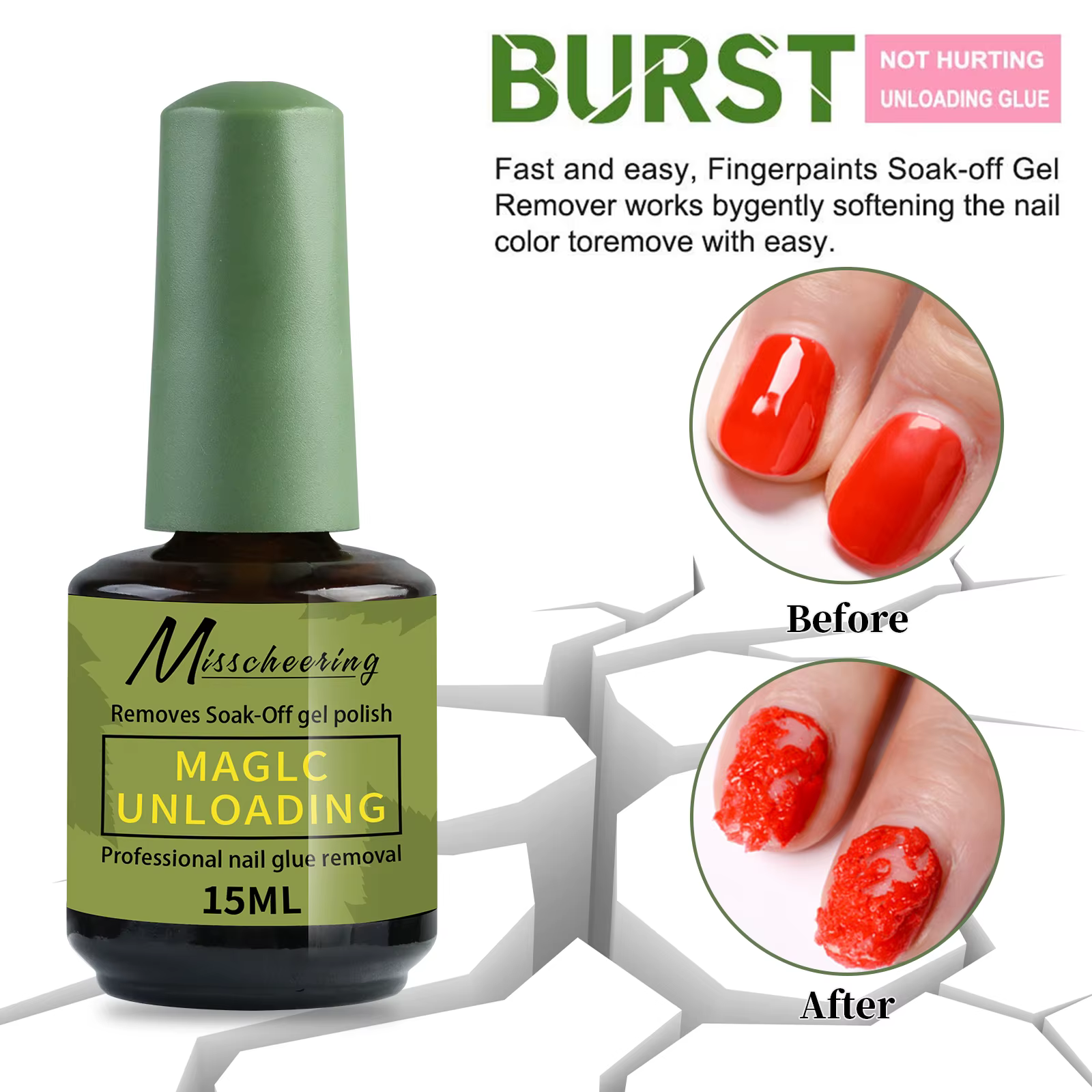 Dissolvant de vernis à ongles magique rapide