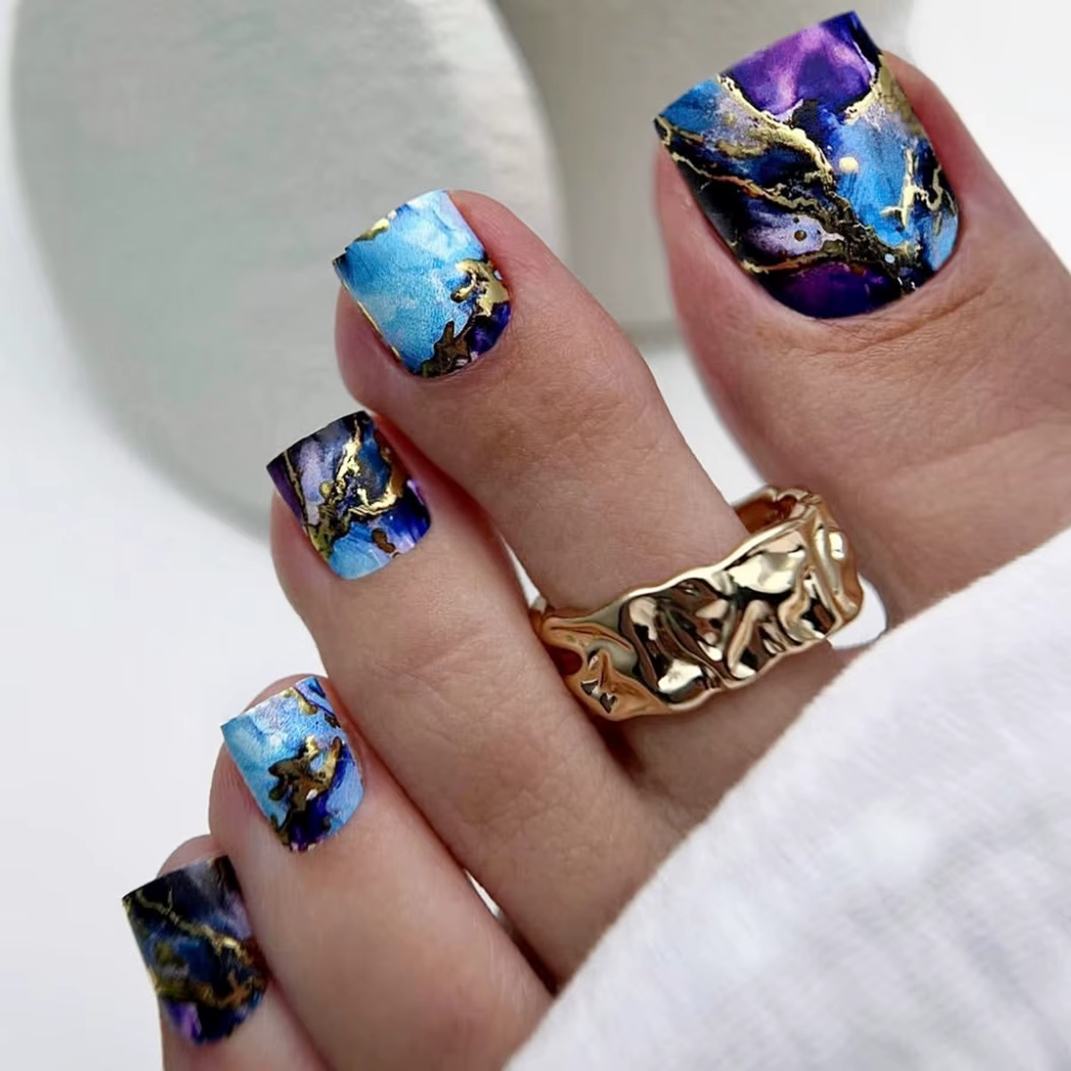 24 pièces Spice Girl faux ongles imprimé léopard