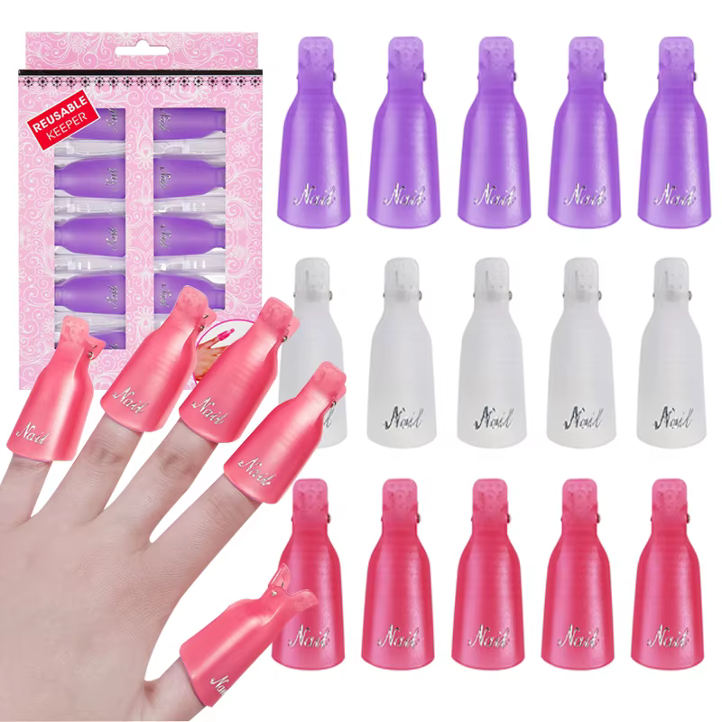 Clips dissolvant de vernis à ongles Gel UV