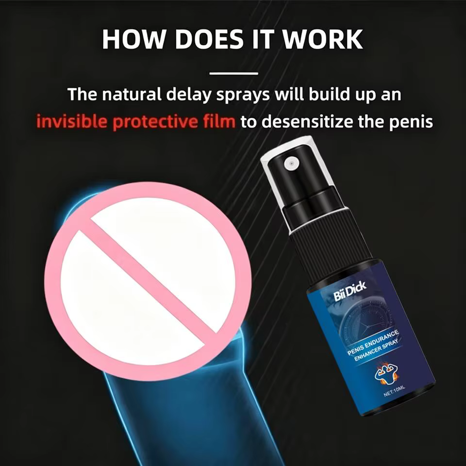 Spray retardateur à base de plantes pour hommes, pour une durée prolongée, amélioration de la puissance sexuelle, érection durable, sans effets secondaires.