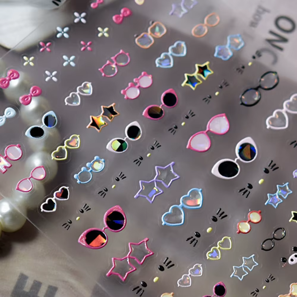 Autocollants 5D adhésifs pour ongles