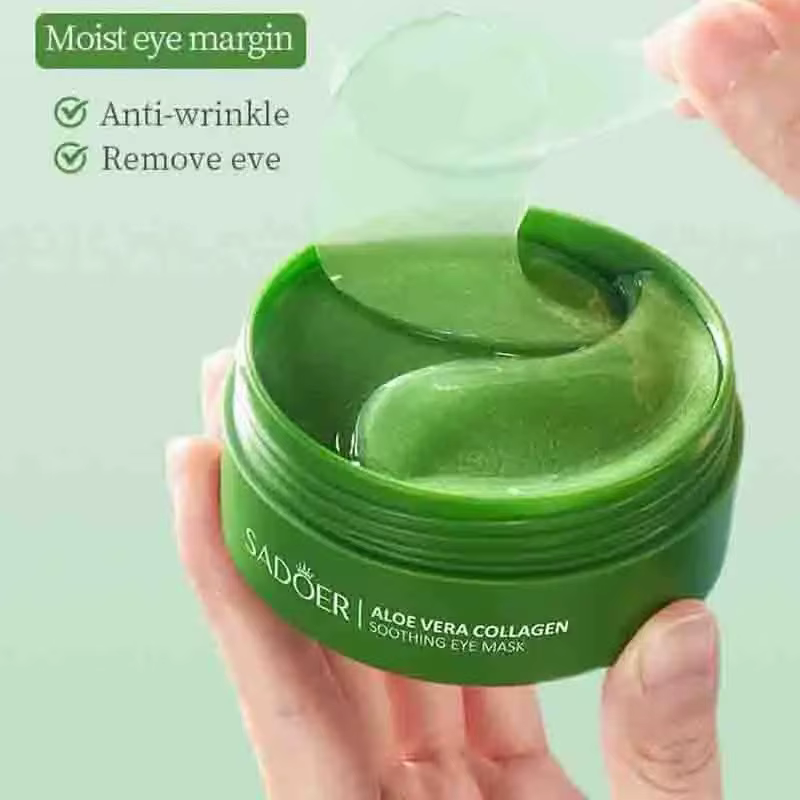 Masque pour les yeux au collagène à l'aloe Vera, 60 pièces, Anti-cernes, sacs pour les yeux, hydratant, Anti-rides, patchs pour les yeux, produits de soins pour la peau