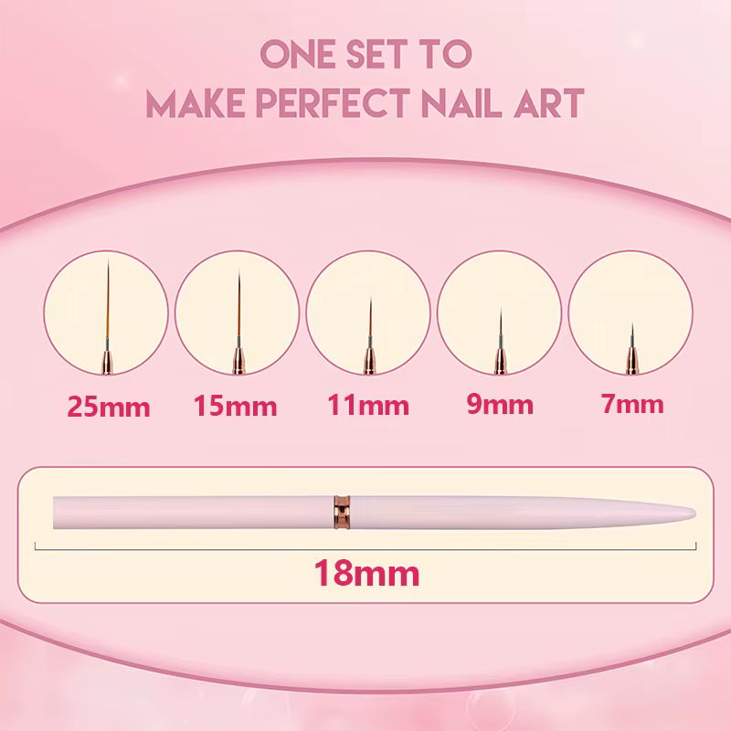 Ensemble de pinceaux pour Nail Art