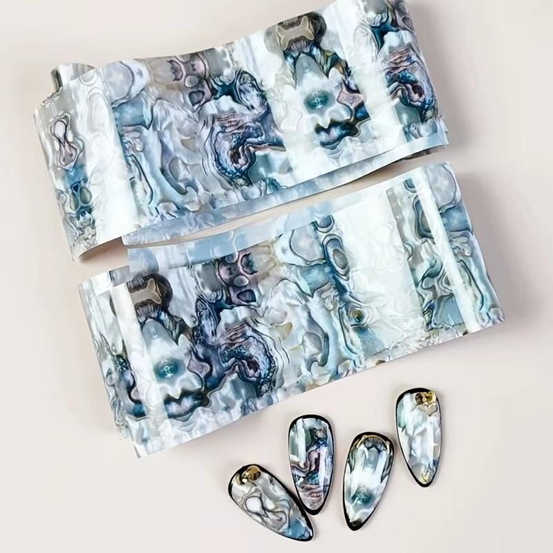 Autocollants en feuille d'autocollants pour ongles en marbre