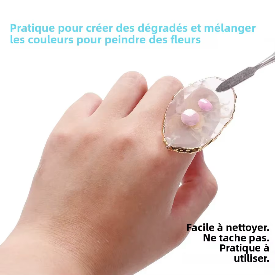 Plateau de mélange de couleurs pour nail art