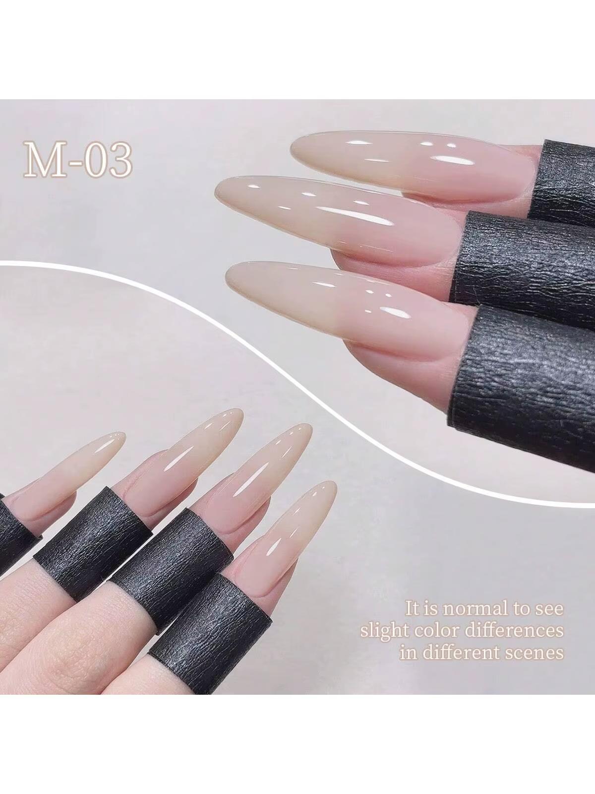 Vernis à ongles rose nu transparent