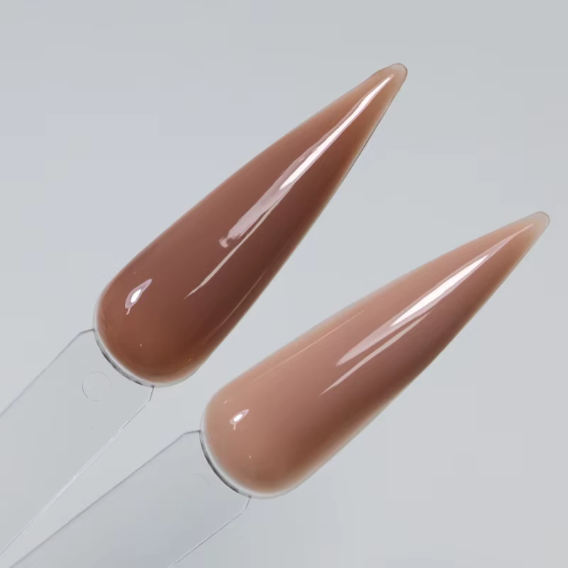 MSHARE 50g Gel Constructeur Liquide Lait Cacao Sans TPO Auto-Nivelant pour Extension et Construction d'Ongles