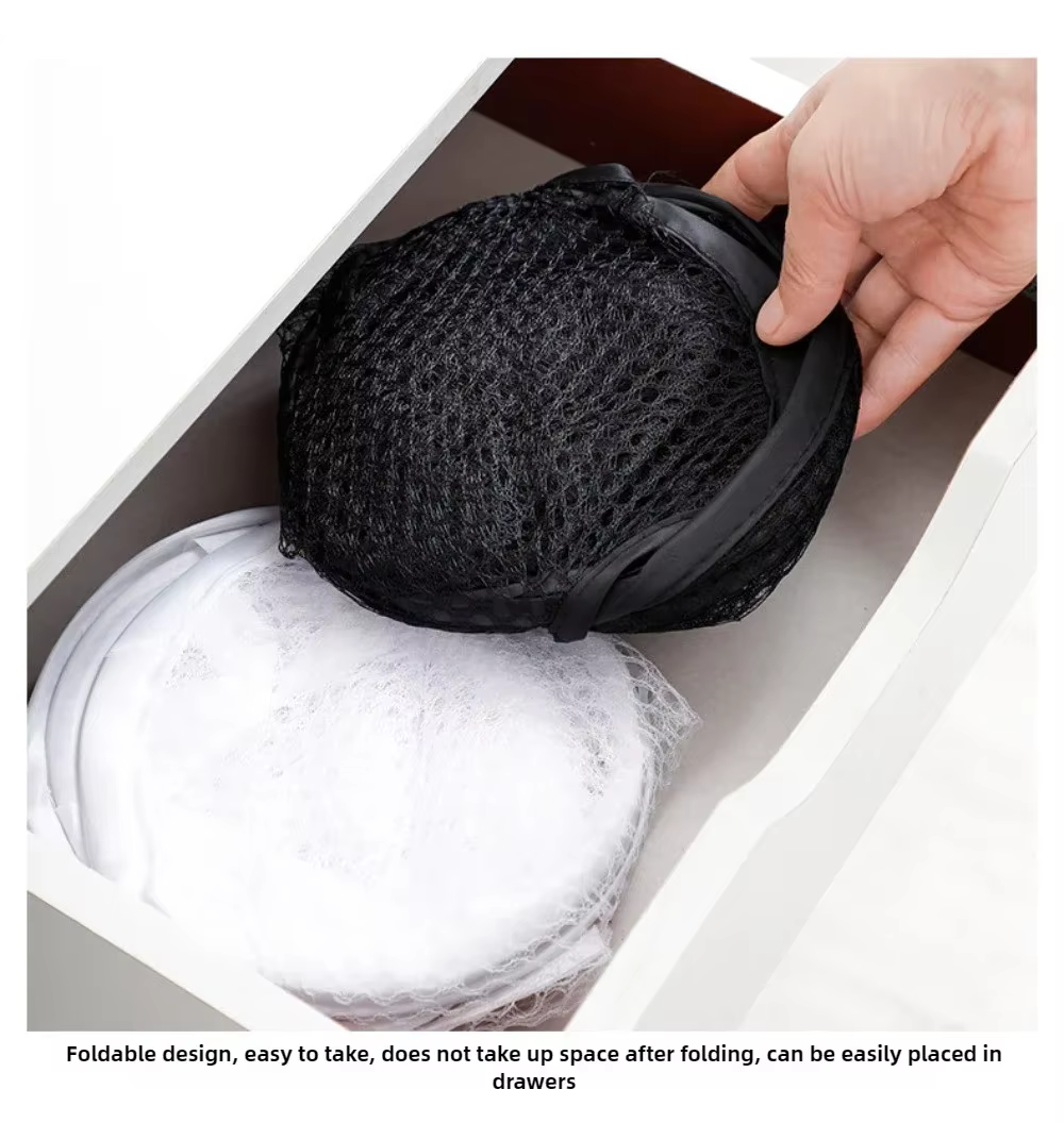 Panier à linge domestique de grande capacité, panier de rangement pliable en maille pour vêtements sales, sac de rangement pour jouets, seau, accessoires de salle de bains