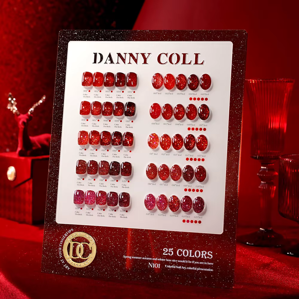Ensemble de vernis à ongles Gel œil de chat rouge Semi Permanent magnétique UV LED Gel