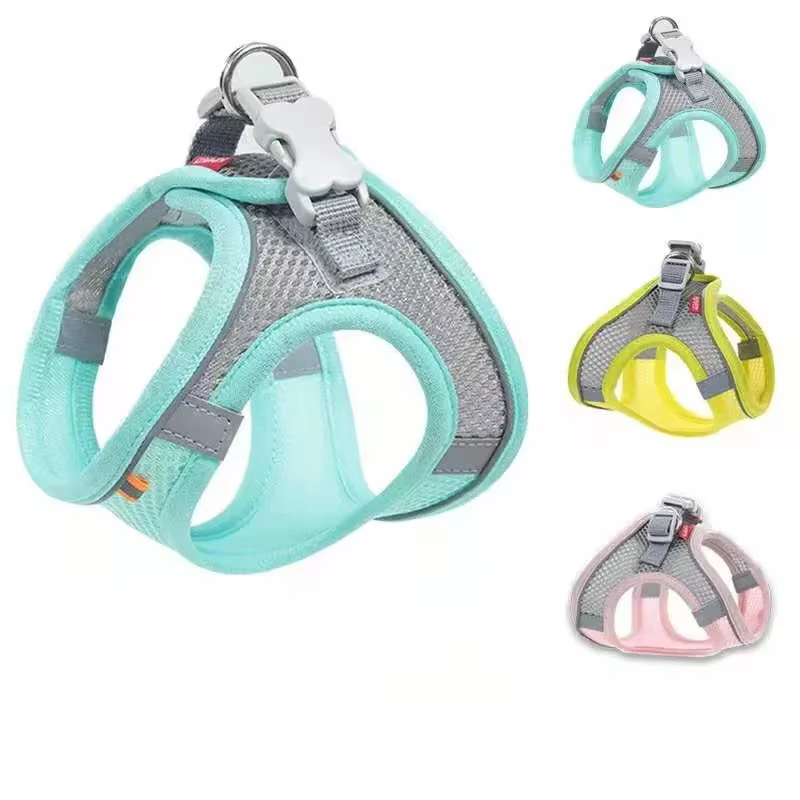 Accessoires pour chiens et chats, collier pour petits chiens, gilet de sécurité, corde de poitrine pour animaux de compagnie, couverture pour chiens, harnais respirant et réglable, fournitures, produi