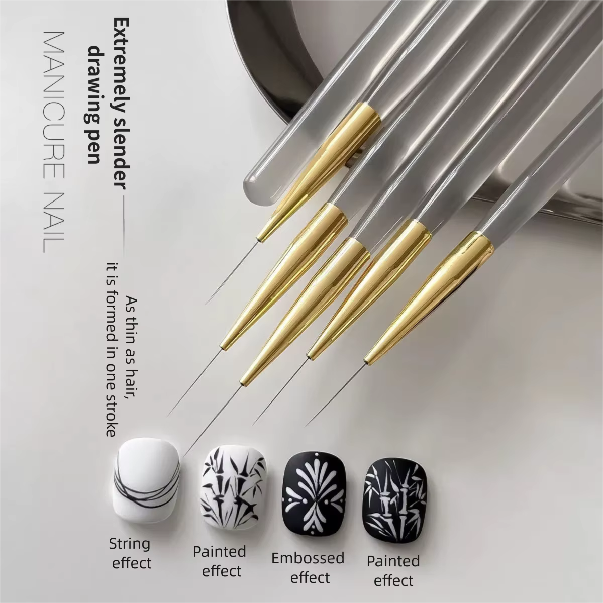 Ensemble de pinceaux professionnels pour Nail Art