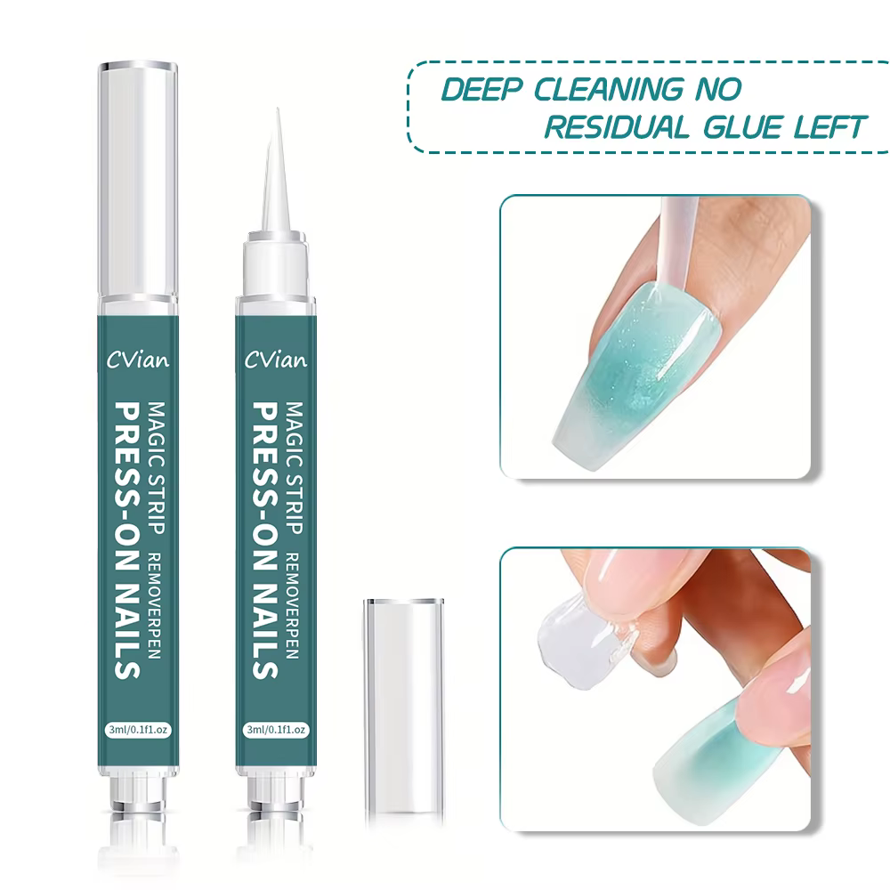 Stylo dissolvant pour colle à ongles - Sans acétone