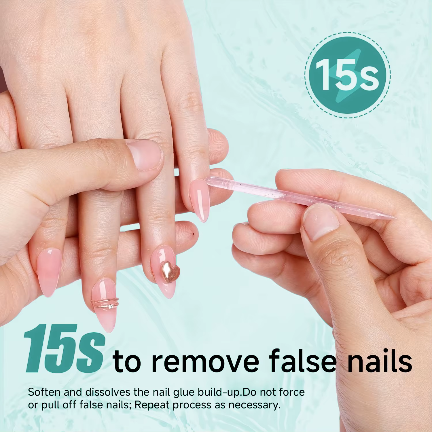 Adapté aux faux ongles