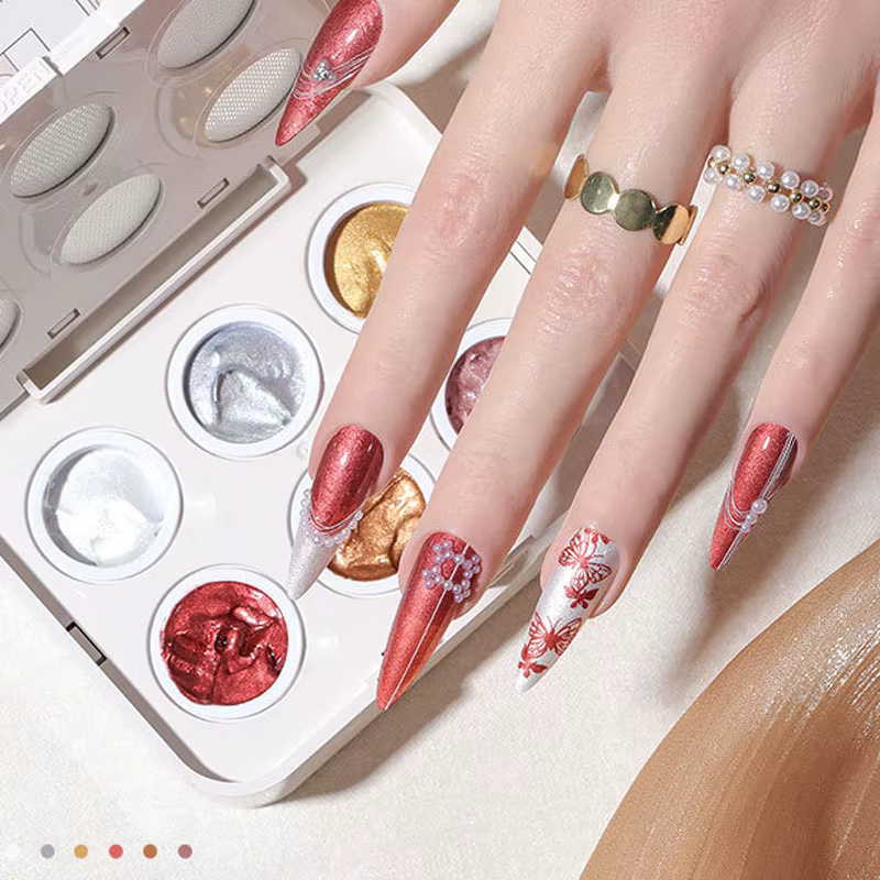 Vernis à ongles gel multi-fonctions 6 couleurs effet coussin Pat Pat