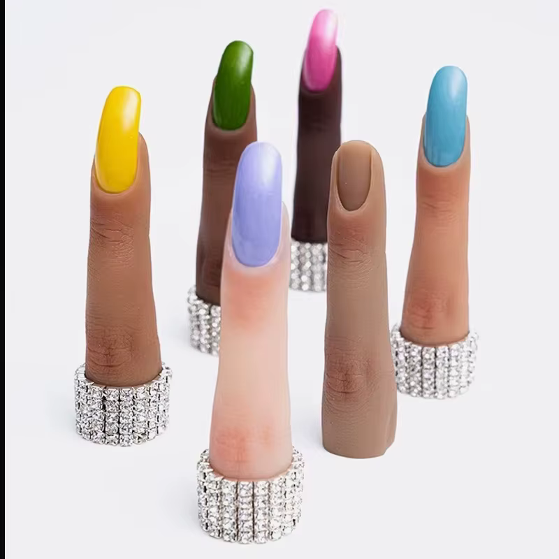 Ongles pratique doigt modèle Silicone Nail Art formation main naturel faux