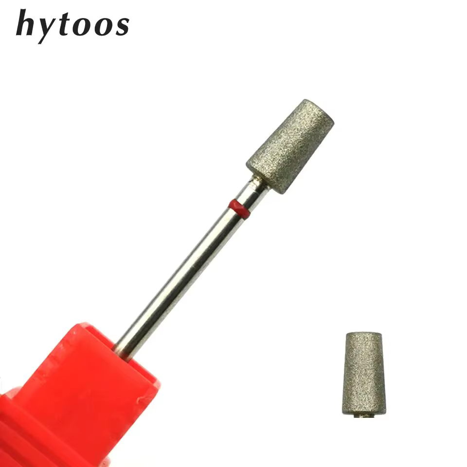 HYTOOS grain fin russe cuticule peu diamant ongles forets électrique manucure perceuse rotatif bavures