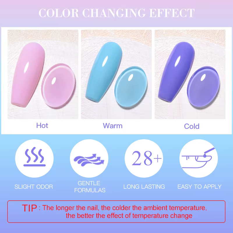 Vernis à ongles Gel thermique 10ml