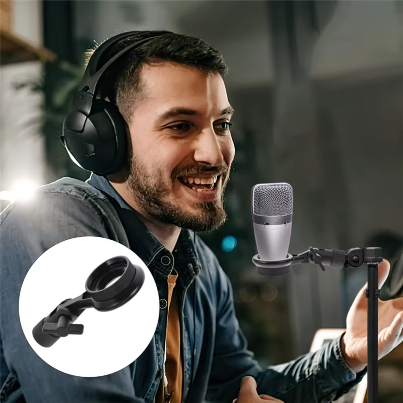 ABAC-accessoires de support de micro, Clip de micro en métal, utilisation Flexible, réglage d'angle Simple adapté