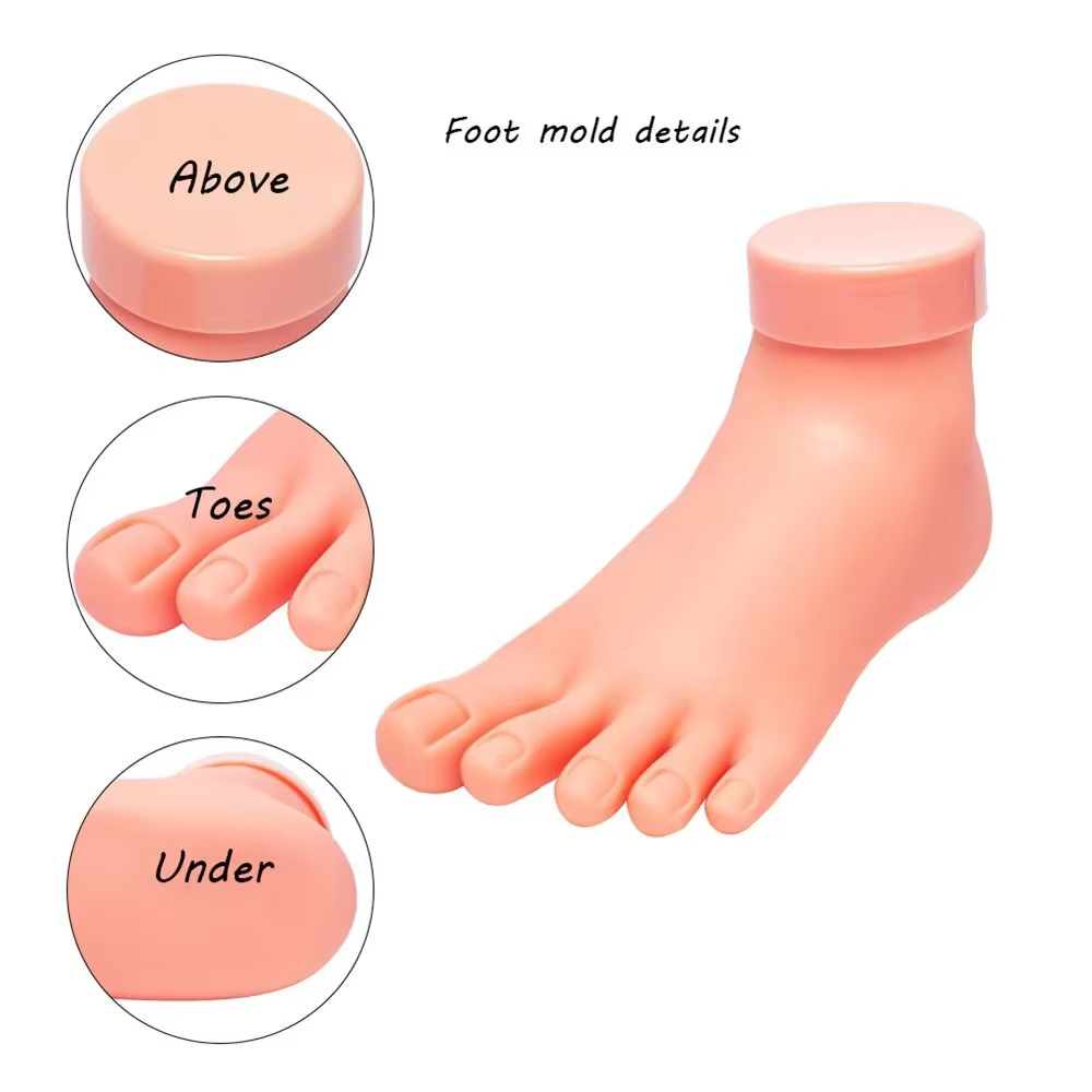 Modèle de pied de pratique des ongles