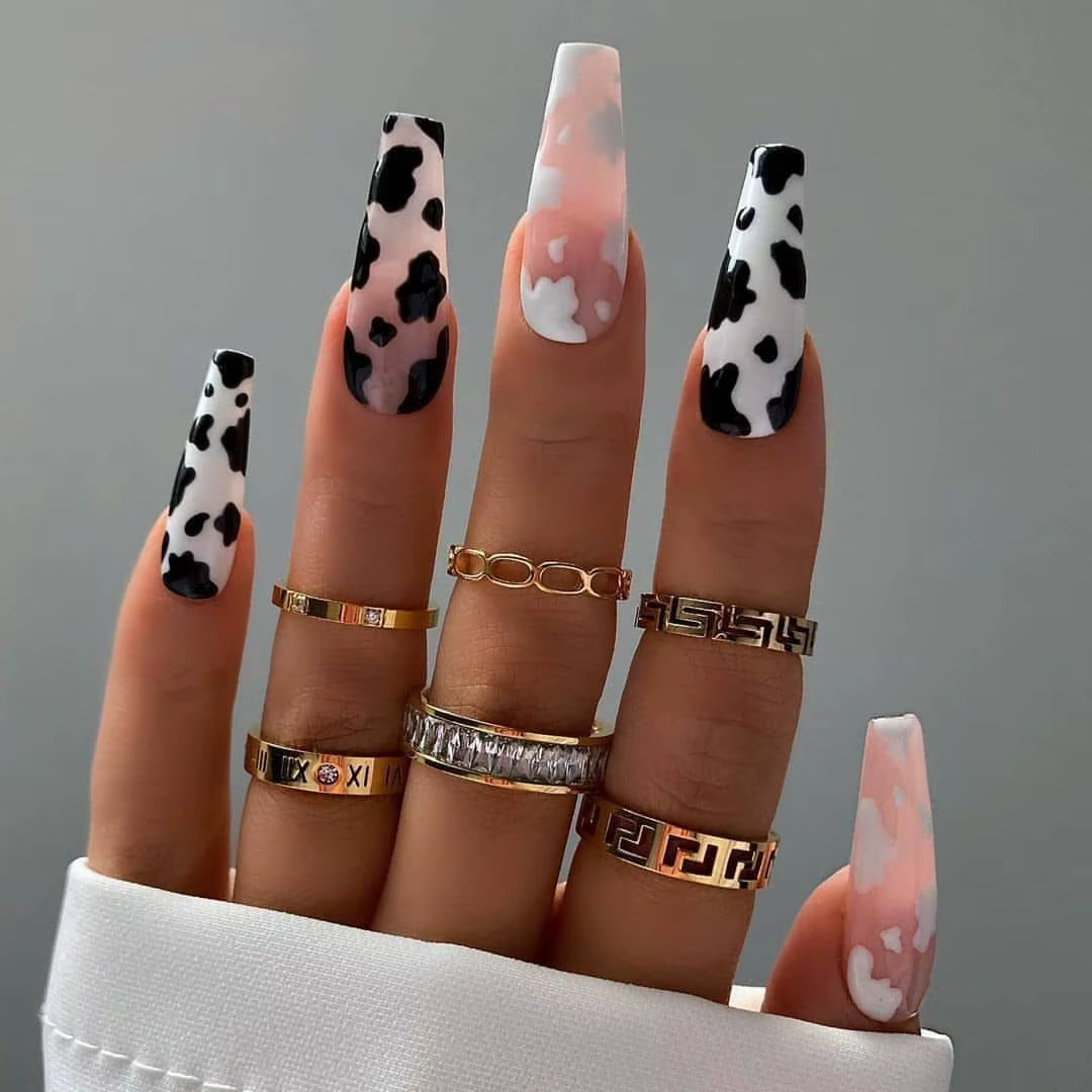 MSHARE Ongles Abstraits Rose Blanc Ligne Liner Gel Nail Art 10 ml